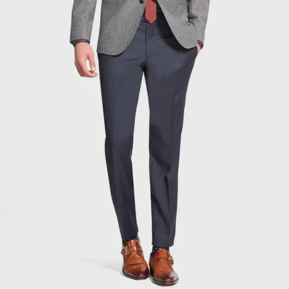 Ted Baker London Men's Jefferson Flat Front Wool Dress Pants, Sz 33 - Picture 3 of 16